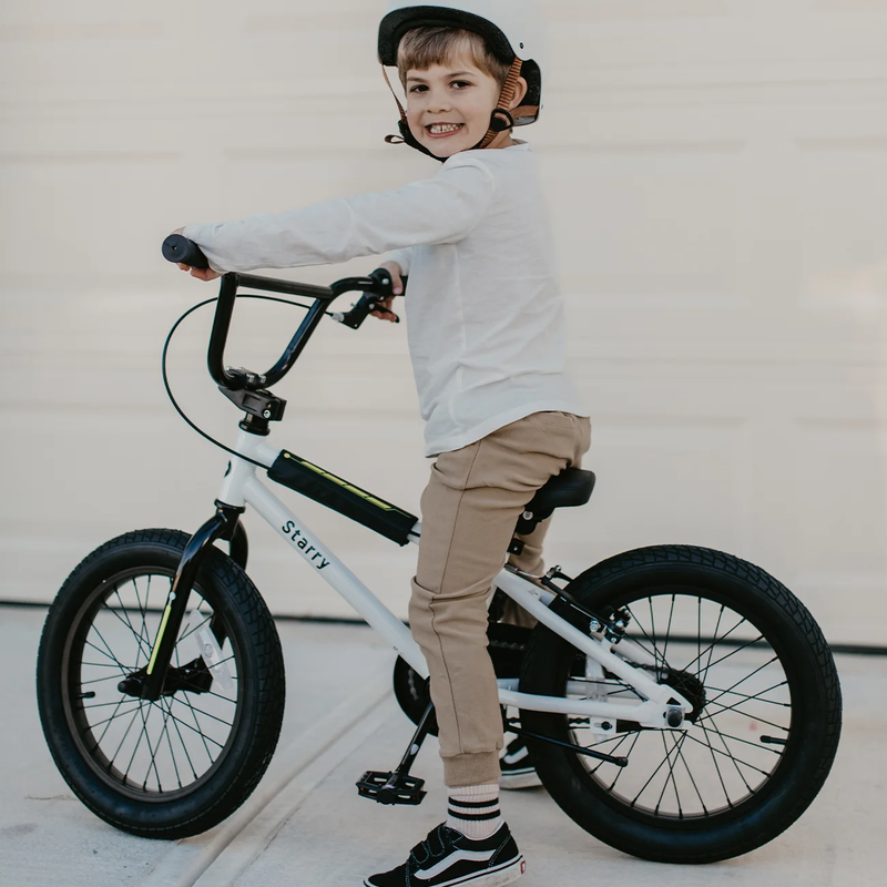18in Kids BMX Bike w/ Training Wheels Coaster Brake Ages 6 9 White5