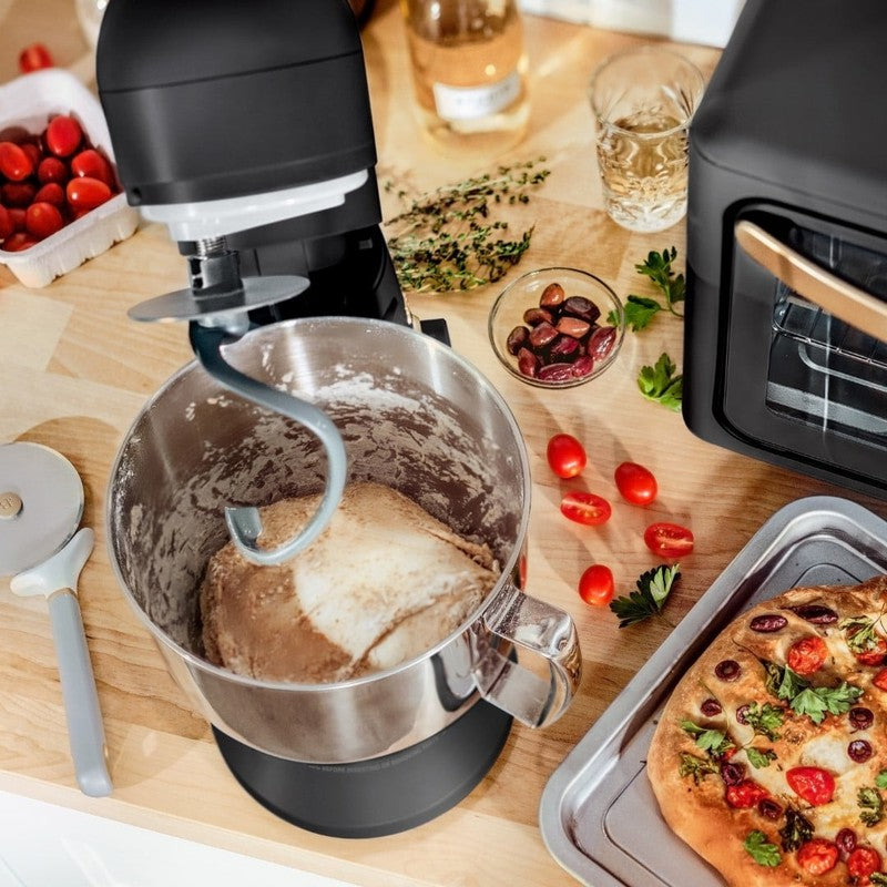 Beautiful 5.3 QT Stand Mixer w/ Flat Beater, Dough Hook by Drew Barrymore Black5