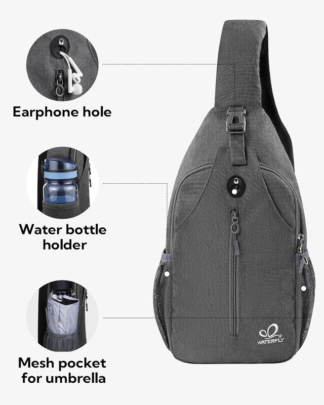 Small Hiking Sling Bag Crossbody Chest Backpack Daypack Men Women2