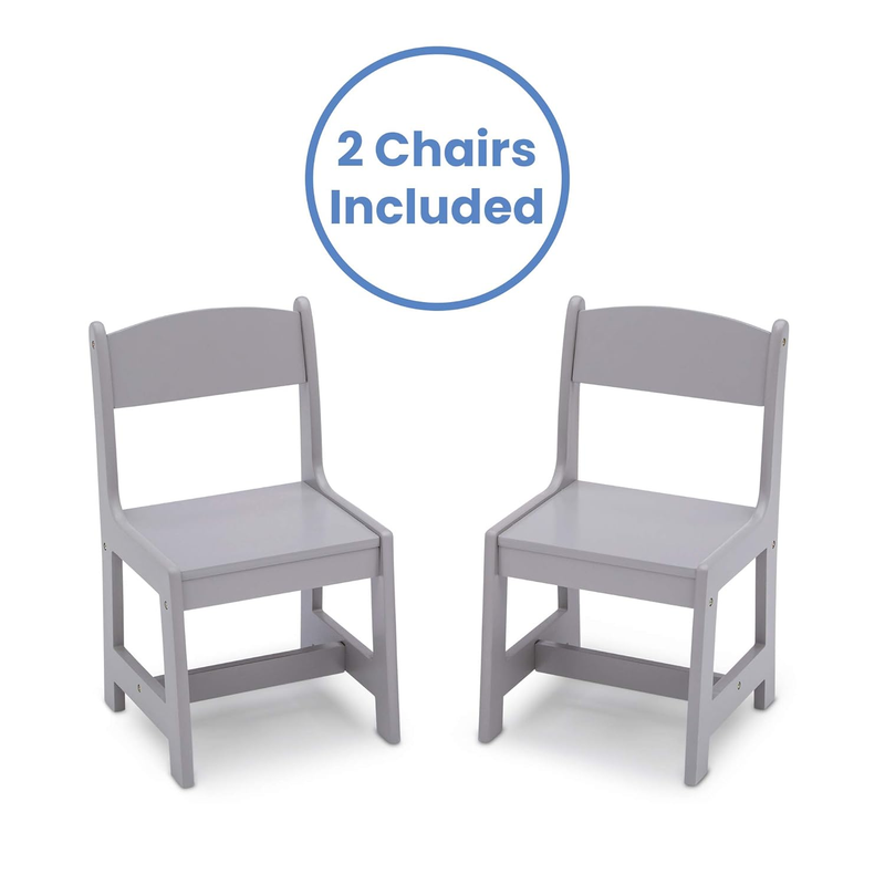 Mysize Kids Wood Table and Chair Set (2 Chairs Included)   Ideal for Arts & Craf4
