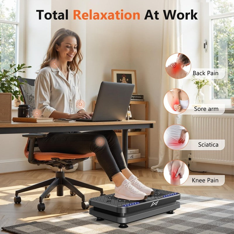 Vibration Plate Fitness Platform Exercise Machine Vibrating Shaking Full Body Sh3