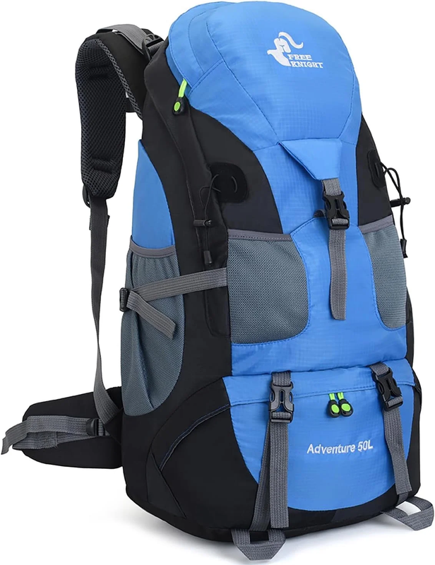 50L Hiking Backpack, Water Resistant Lightweight Outdoor Sport Daypack Travel Ba0