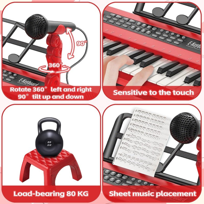 37 Key Kids Keyboard Piano Toy with Microphone Musical Instrument Gift for Kids1