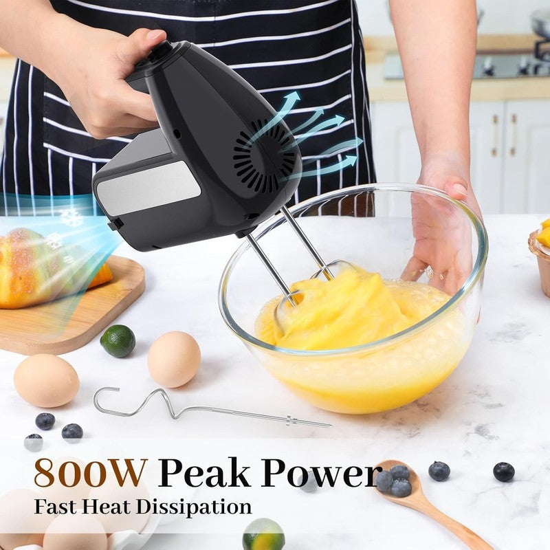 5 Speed Electric Hand Mixer, 800W Handheld Mixer with Turbo for Baking & Cooking1