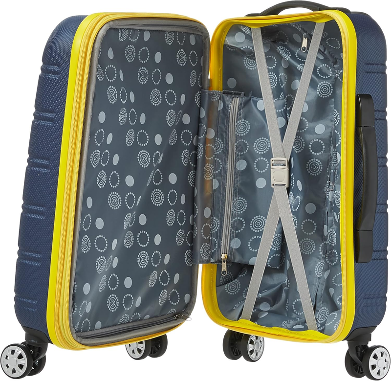 Melbourne Hardside Expandable Carry On Spinner Luggage 20" Navy Travel Bag6