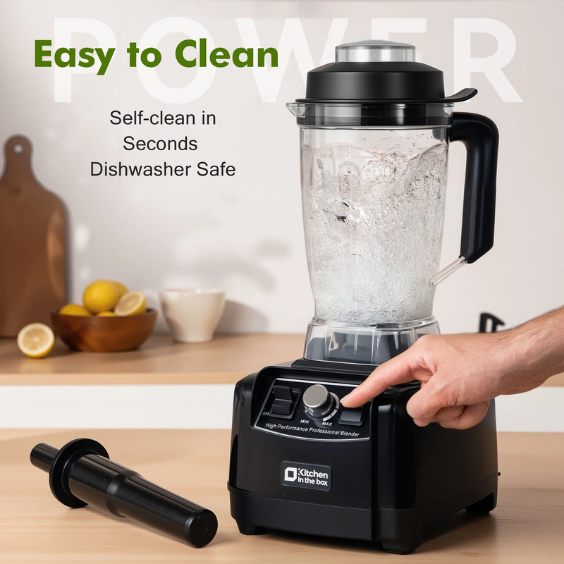 68oz Countertop Blender 1450W 2HP Smoothie Ice Crushing 8 Blade Black4