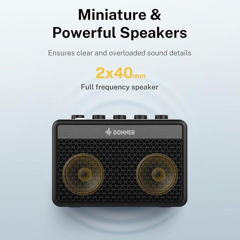 Mini Guitar Amp 5W Portable Electric Practice Combo Amplifier DA 106