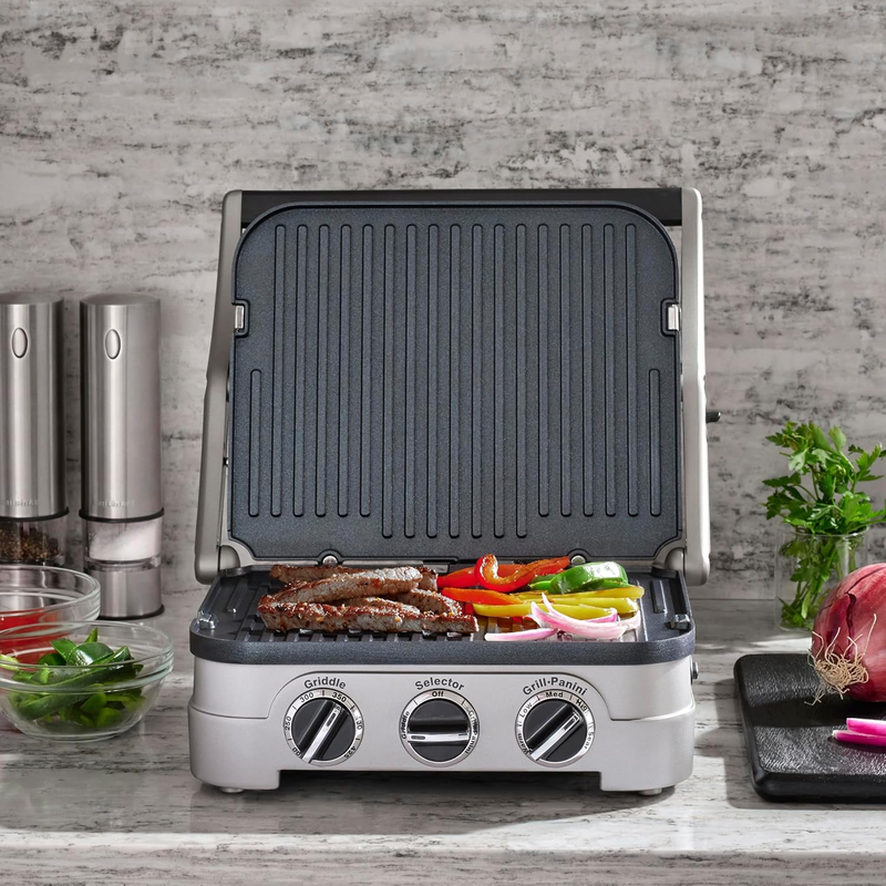 Griddler Indoor Grill, Panini Press, Sandwich Maker & More, 5-In-1 Grilling, Dis1