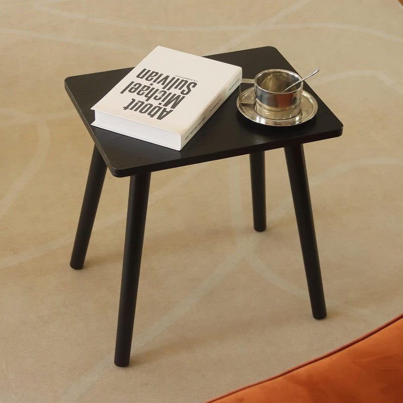 Small Black Side Table End Table Modern Wood Nightstand for Bedroom Office1