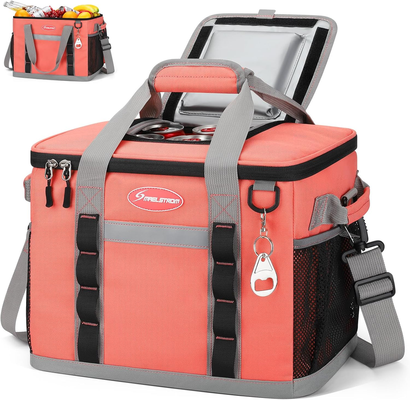 Collapsible Soft Cooler Bag 35 Cans Leakproof Beach Camping Cooler9