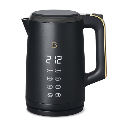 1.7L Electric Kettle 1500W Black Sesame by Drew Barrymore, One-Touch0