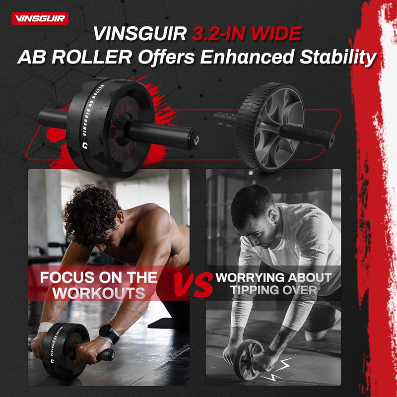 Ab Roller Wheel with Knee Pad | Abs & Core Workout Home Gym Trainer1