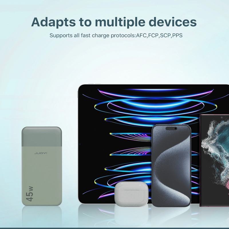 20000mAh 45W Power Bank – Portable External Battery Backup for Laptop Green4