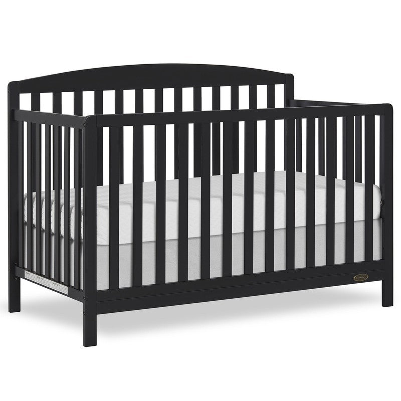Odelle 5-in-1 Convertible Crib Toddler Day Kids Full Bed Matt Black10