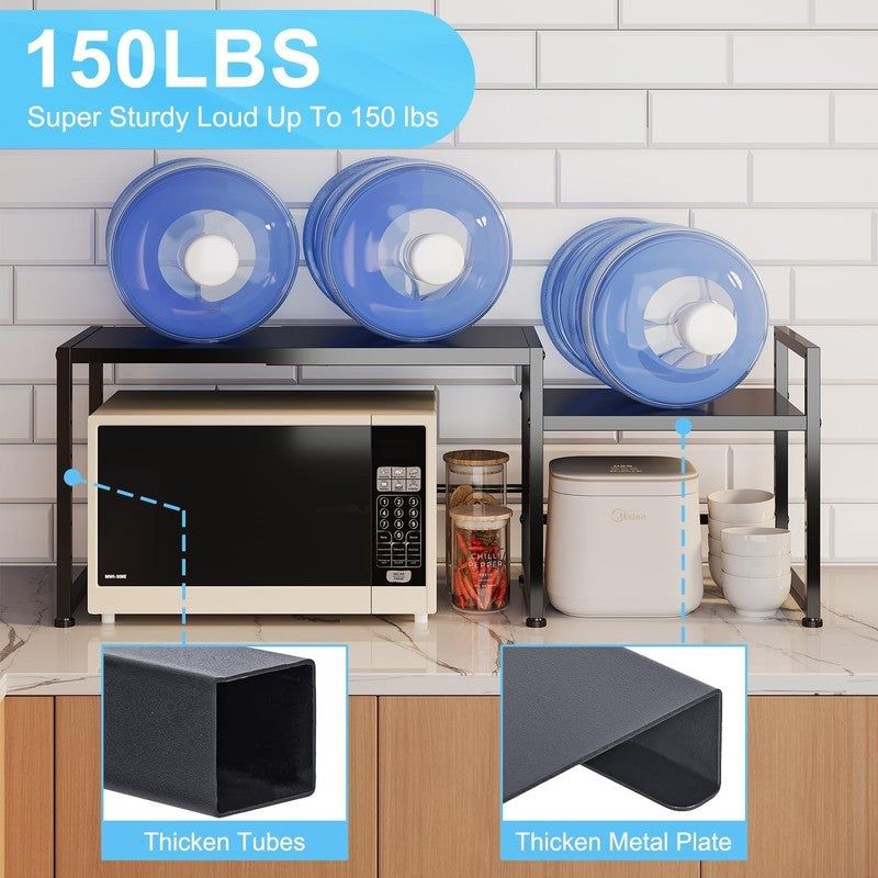 44.3" Expandable Metal Storage Shelves Heavy Duty 150lb Adjustable Kitchen Rack4