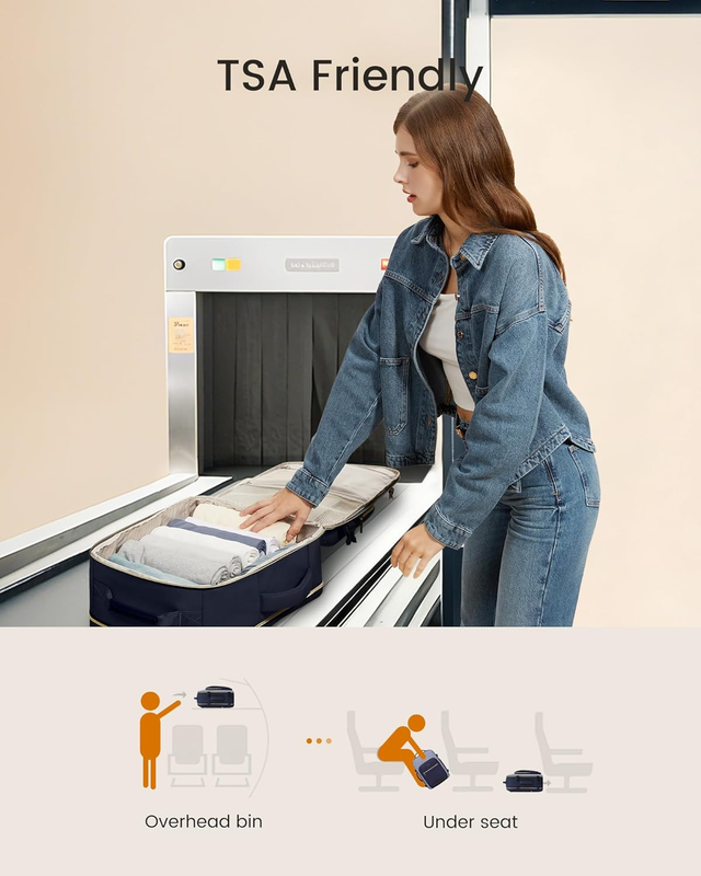 40L Travel Backpack Carry On TSA Airline Approved 17in Laptop Waterproof2