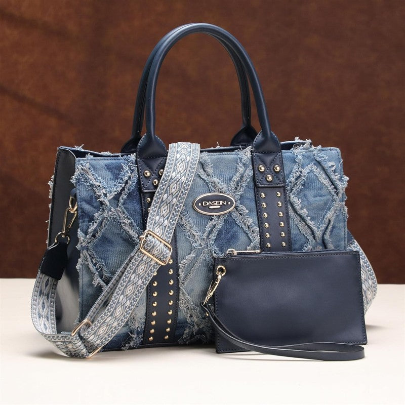 3Pc Women’s Handbag Set Tote Satchel Shoulder Top Handle Purse Wallet2