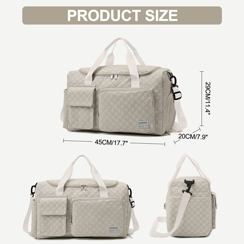 Travel Duffle Bag for Women Men, Weekender Overnight Bags Carry on Gym Bag with2