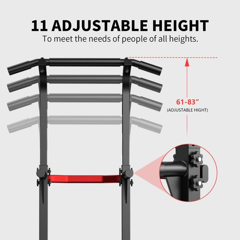 Power Tower Pull Up & Dip Station, Adjustable Chin Up Bar Home Gym 300LBS2