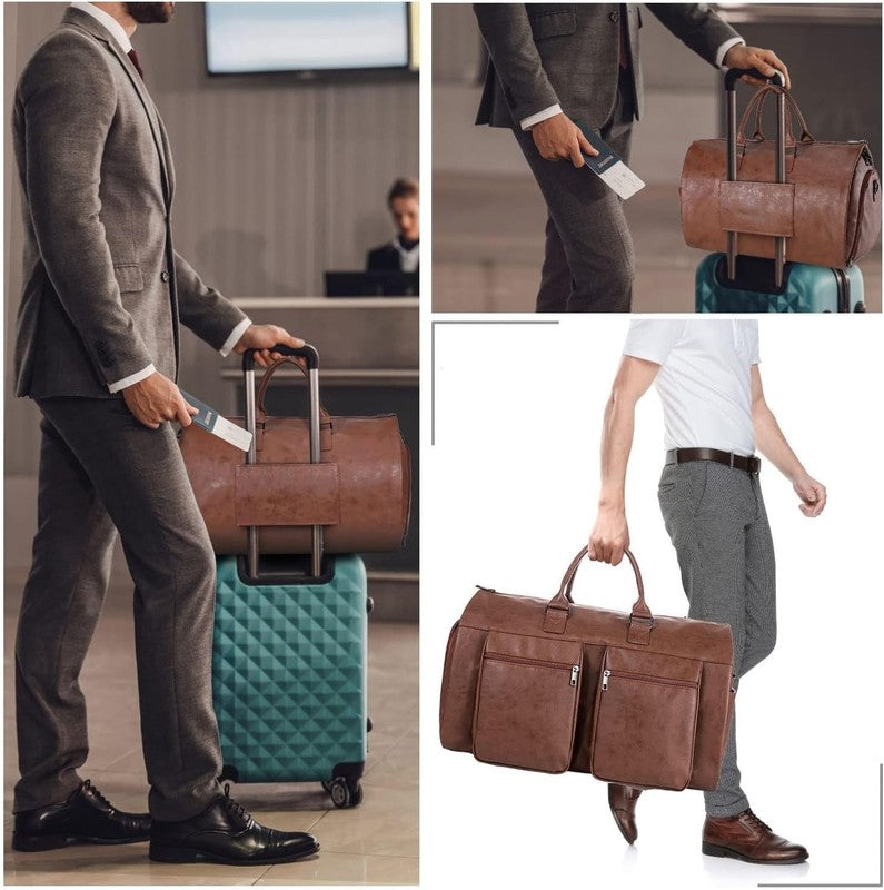 2in1 Garment Duffle Bag Hanging Suit Travel Carry On Business Men Women5