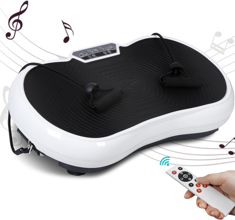 Pro Vibration Plate Machine 99 Levels Full Body Workout Bands Bluetooth Remote1