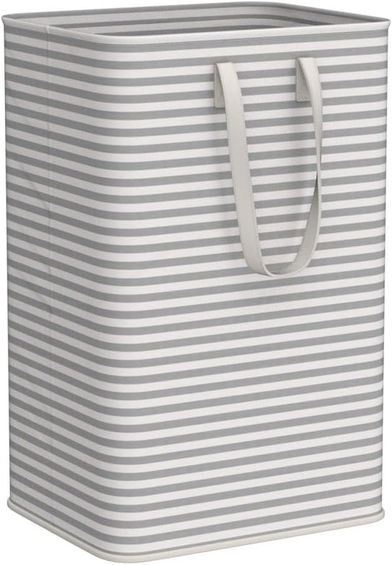 2 Pack 80L Laundry Basket Collapsible Waterproof Reinforced Handles Grey4