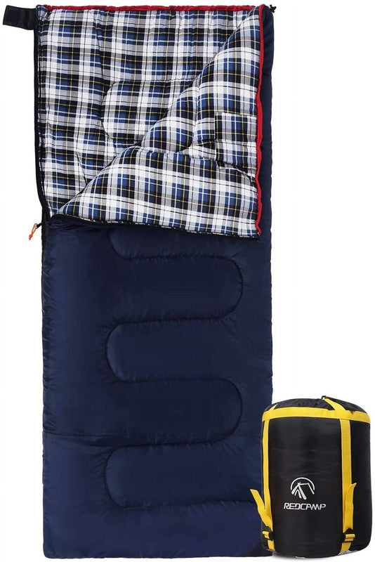 Cotton Flannel Sleeping Bag for Camping Backpacking,4 Season Adults Cold Weather10
