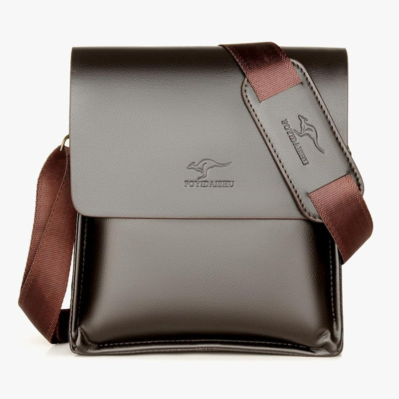 Mens Leather Crossbody Messenger Bag Travel Work Business Shoulder Purse2