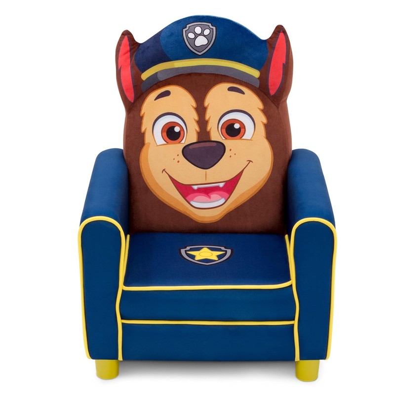 Figural Upholstered Kids Chair, Nick Jr. PAW Chase,Wood, Blue4