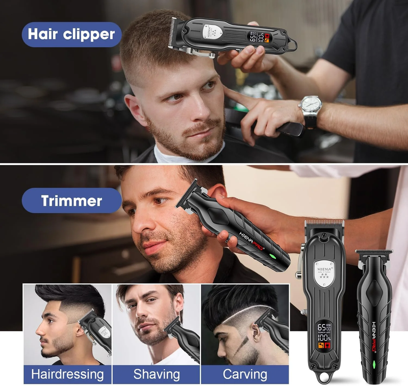 Hair Clipper Set for Men, Professional Hair Clippers Men Cordless Hair Cutting K5