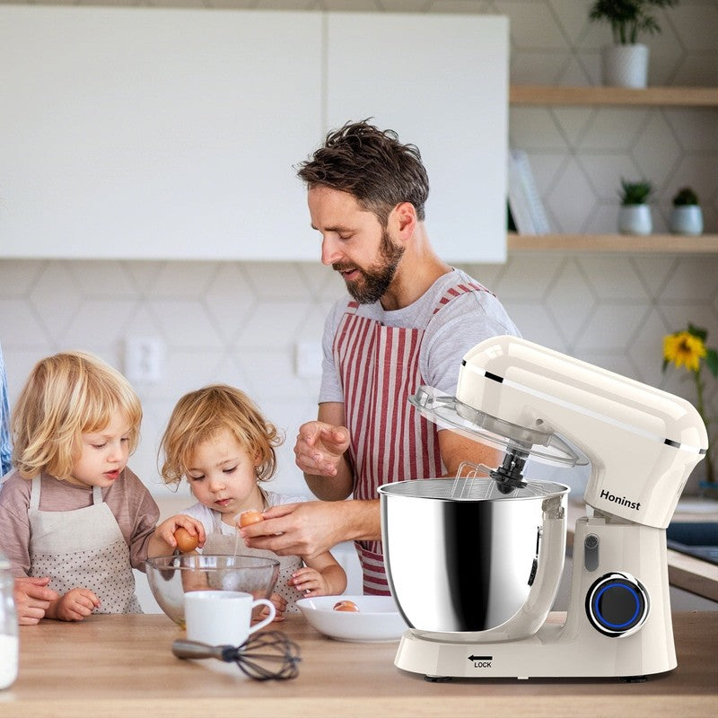 6.5QT Stand Mixer 10+ Speed Kitchen Electric Mixer Dough Hook Whisk Beater Bowl5