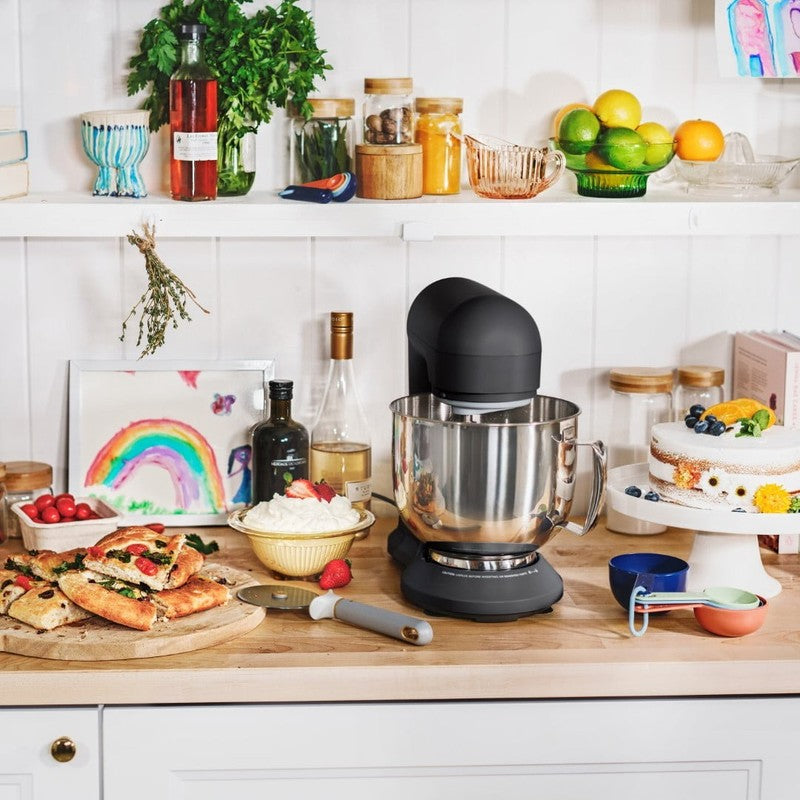 Beautiful 5.3 QT Stand Mixer w/ Flat Beater, Dough Hook by Drew Barrymore Black7