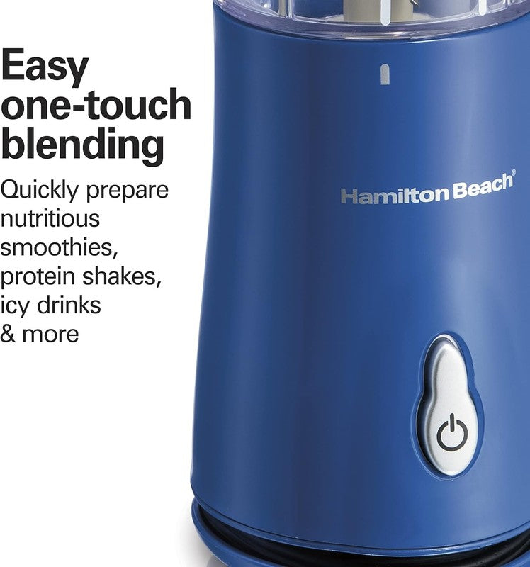 Portable Blender 14Oz BPA Free Cup w/ Lid, Stainless Blades, Blue 51132G5