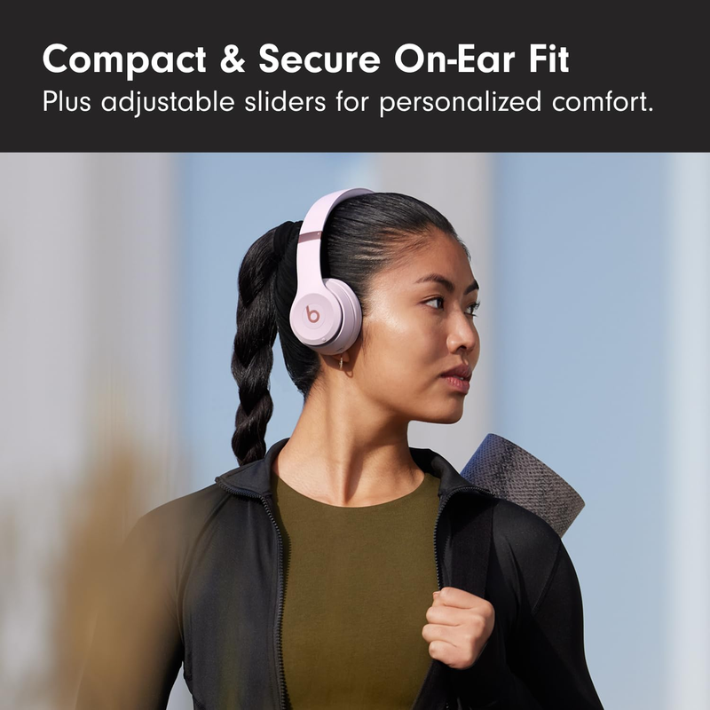 Solo 4 Wireless On-Ear Bluetooth Headphones 50Hr Battery Cloud Pink Android Comp2