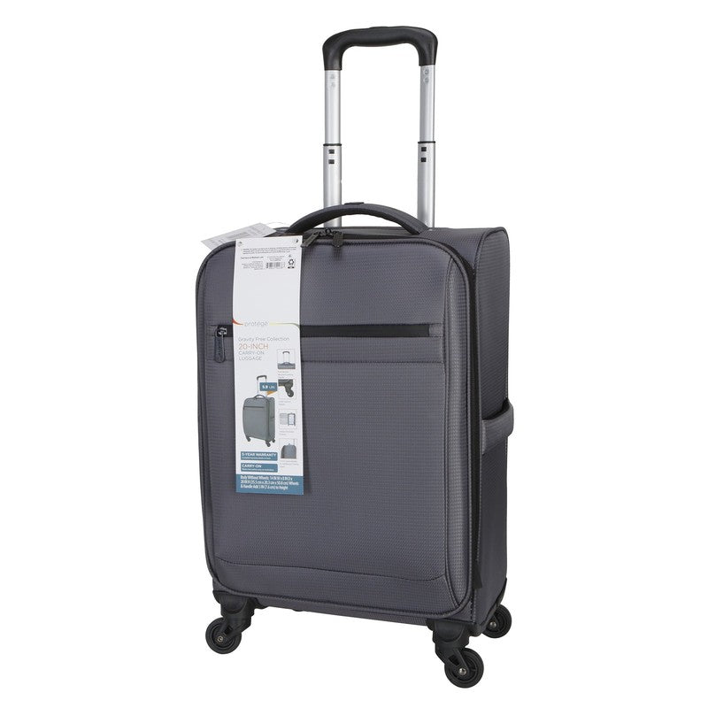 Gravity Free 20" Softside Upright Carry On Luggage, Gray9