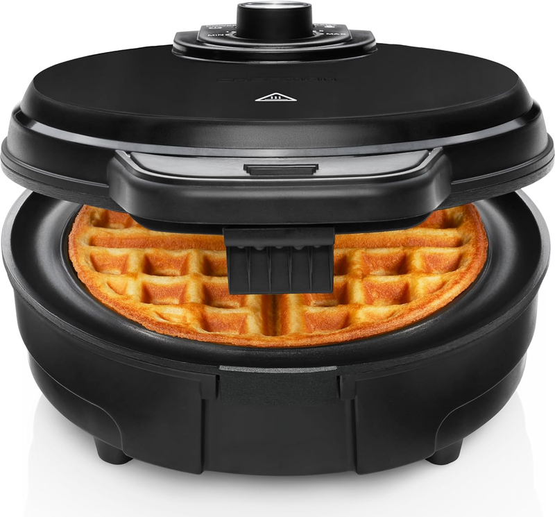 Belgian Waffle Maker Anti-Overflow Shade Control Nonstick Cool Touch Black0
