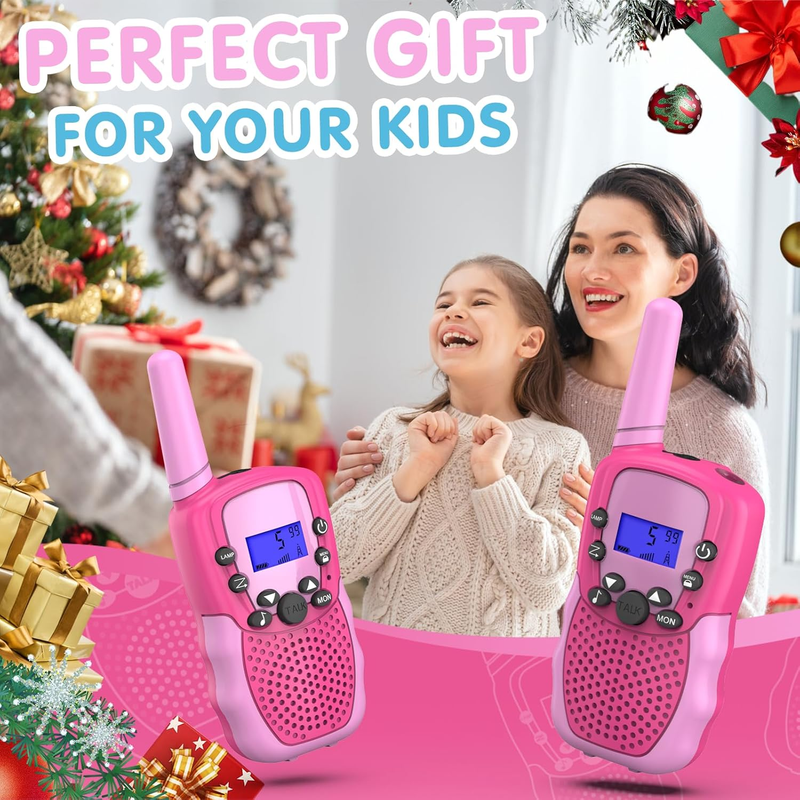 Kids Walkie Talkies 22 Channel 2 Way Radio 3 Mile Range LCD Flashlight5