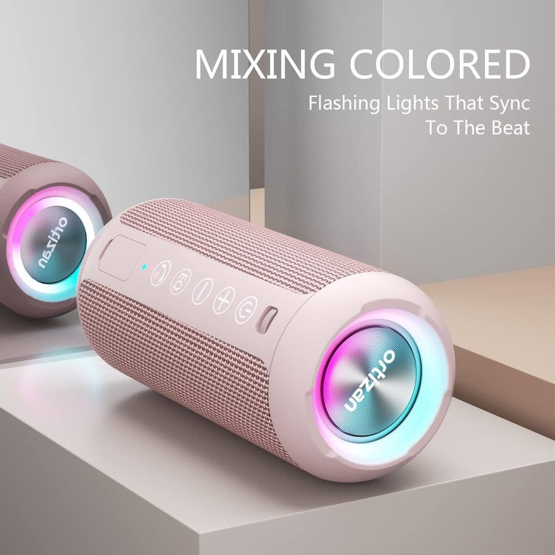 Bluetooth Speaker 24W, IPX7 Waterproof, Deep Bass, RGB Lights, 30H Playtime1