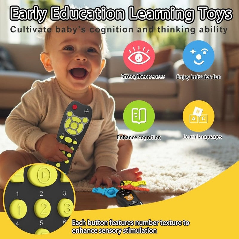 Baby Toy Car Keys & Remote Set – Musical Light Up Sensory Toy for Infants4