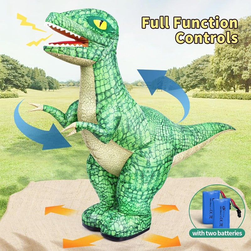 2.4GHZ Remote Control Inflatable Dinosaur Toy for Kids,Electric Toy Dinosaur wit4