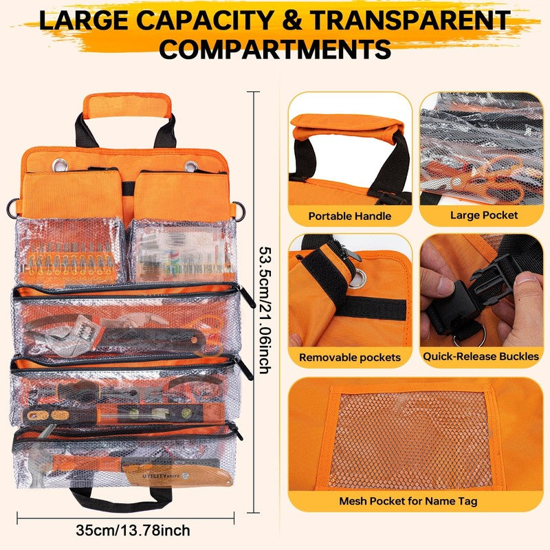 18PC Home Tool Kit with Tool Bag – DIY Tool Set with Hammer, Pliers & Wrenches1