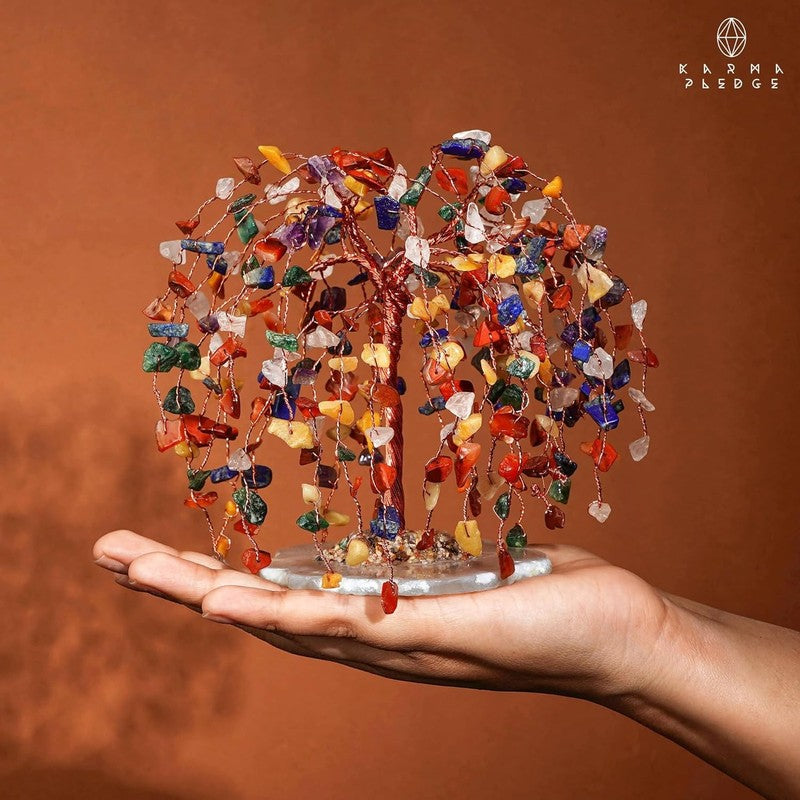 7 Chakra Crystal Tree of Life Feng Shui Bonsai Decor Positive Energy Gift6