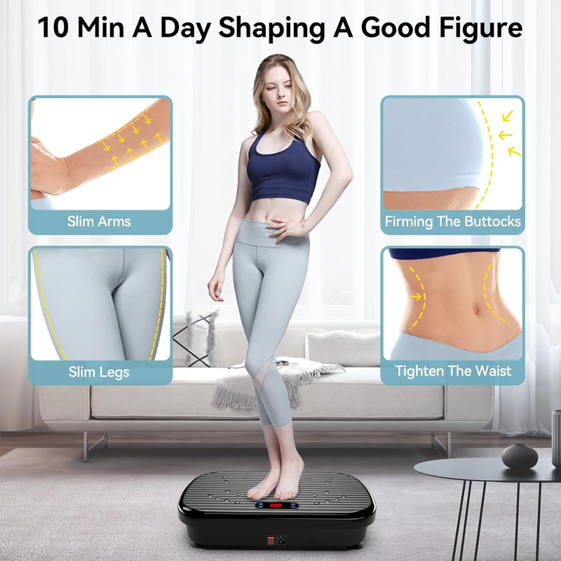 Vibration Plate Exercise Machine Weight Loss, Whole Body Vibration Plate for Lym5