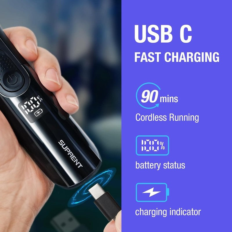 Cordless Adjustable Beard Trimmer with 19 Length Settings for Men4
