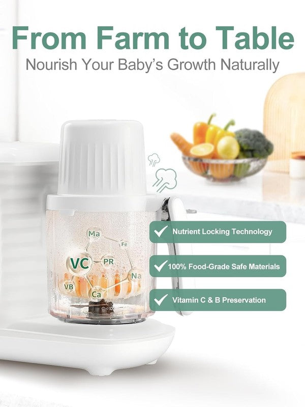Baby Food Maker Steamer Blender Chopper Grinder Auto Cooking Touch Control1