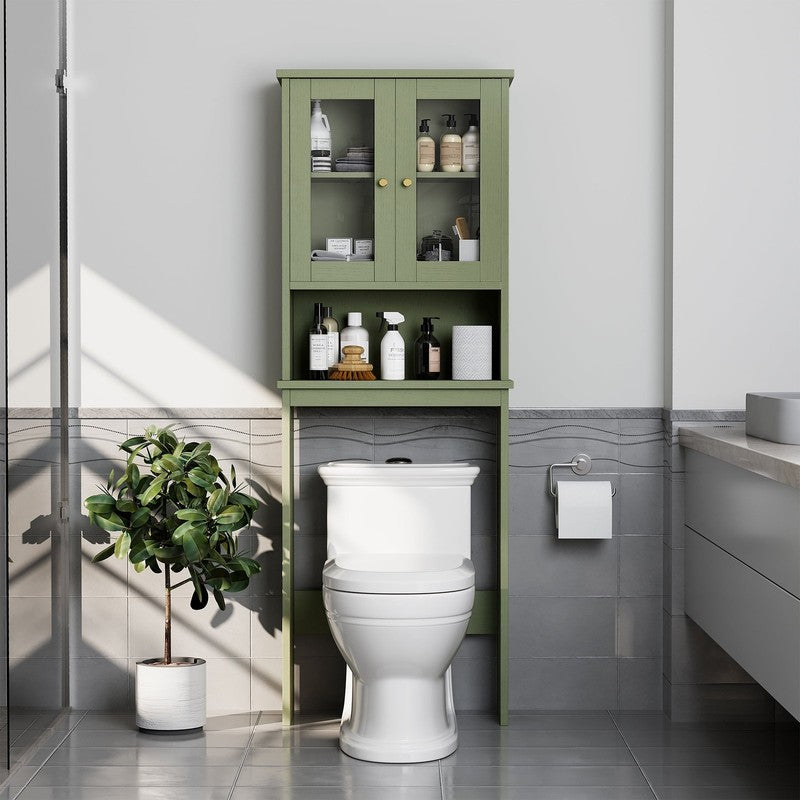 over the Toilet Storage Cabinet Bathroom Shelves Organizer Space Saver Freestand7
