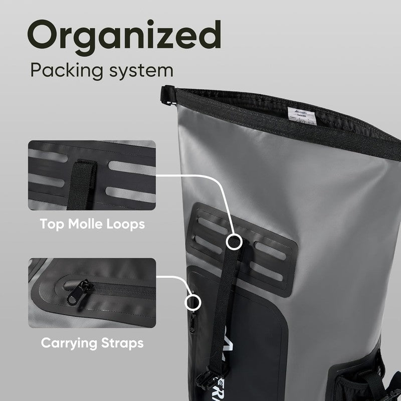 35L Waterproof Dry Bag Backpack Roll Top Hiking Kayak with Phone Case5