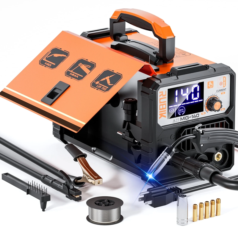 140A MIG Welder 3-in-1 Flux Core TIG Stick IGBT Portable Gasless Welding Machine0