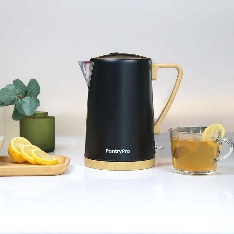 Electric Kettle 1.7L 1500W Stainless Steel Fast Boil Auto Shut Off LED Black4