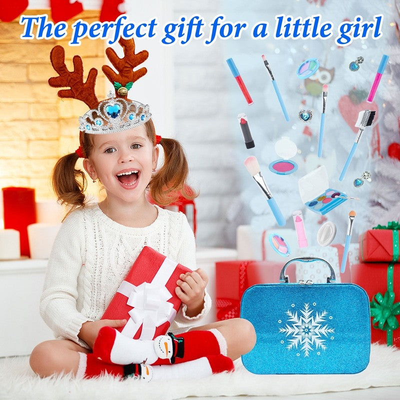 Kids Makeup Kit for Girls   Washable & Real Makeup Set, Non Toxic Toddler Cosmet2